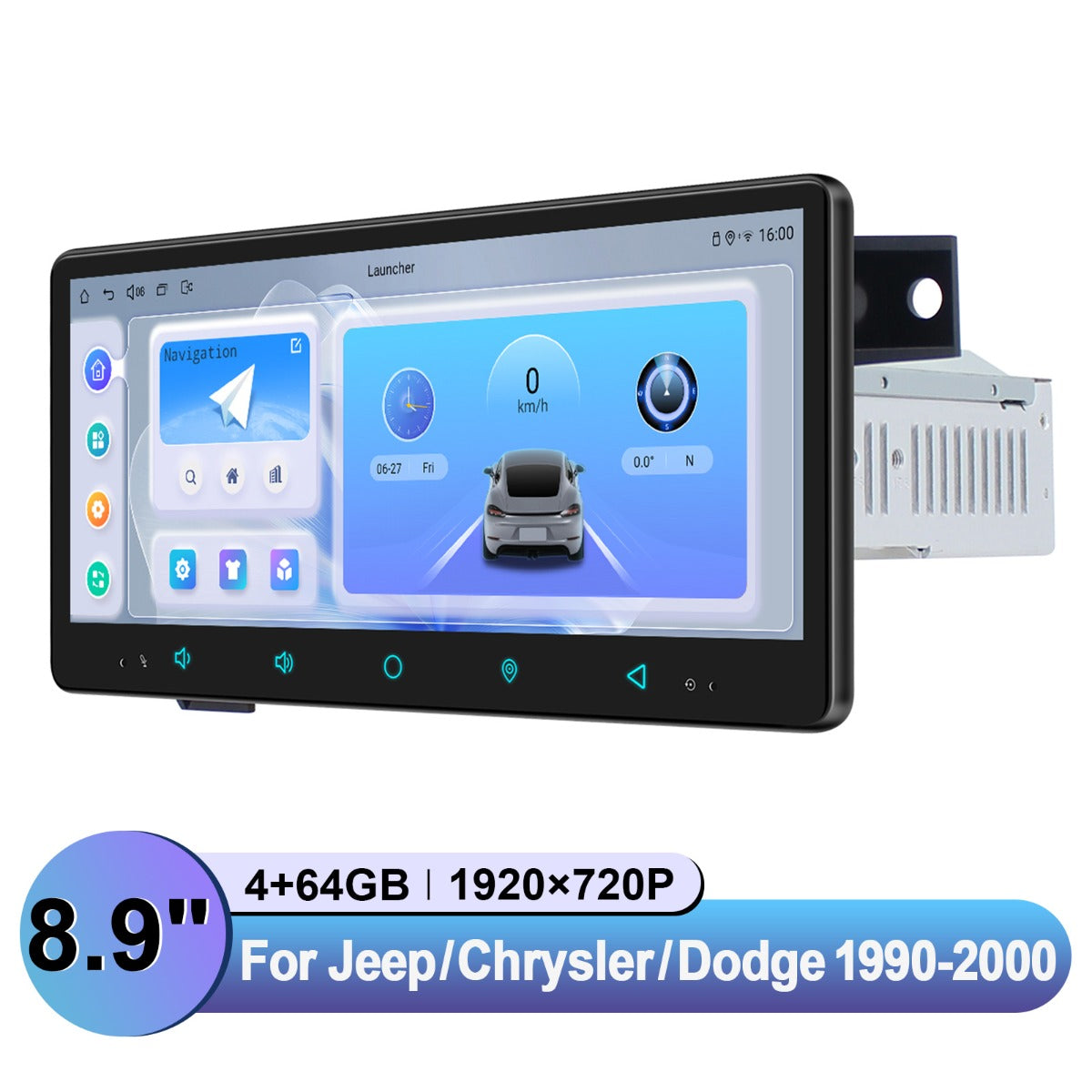 Jeep Dodge Chrysler 2001-2006 7" Android Head Unit