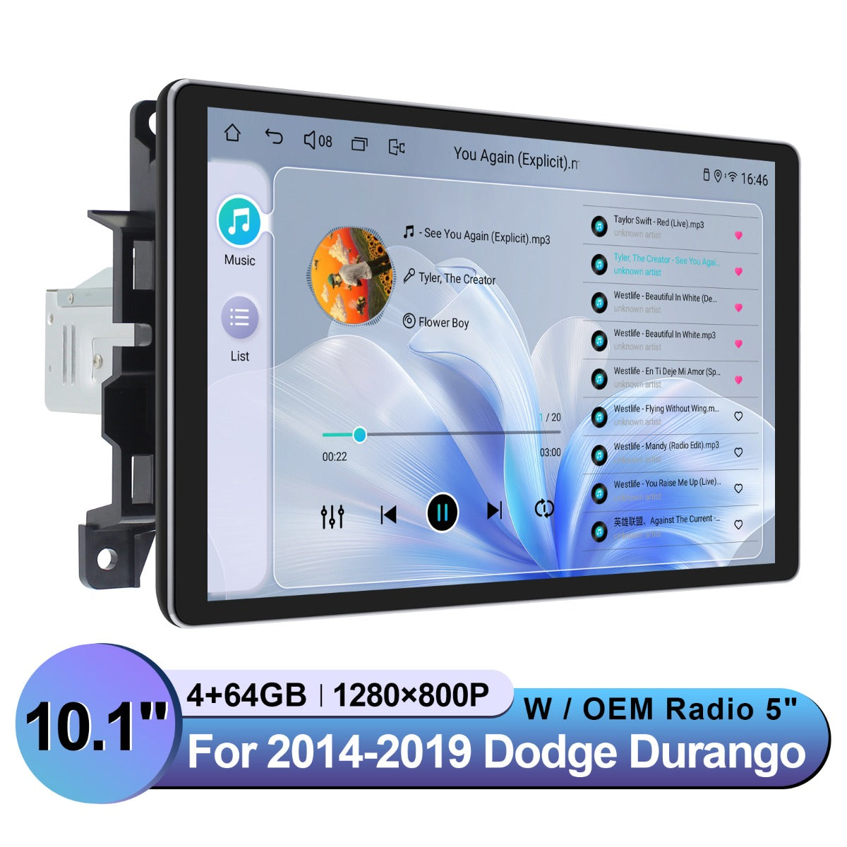 Dodge Durango 2014-2019 7" Android Head Unit
