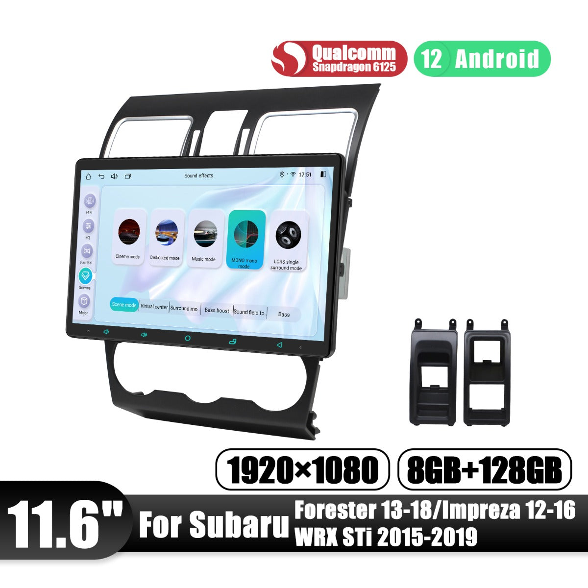 Subaru Forester Impreza 2013-2018 11.6" Android Head Unit