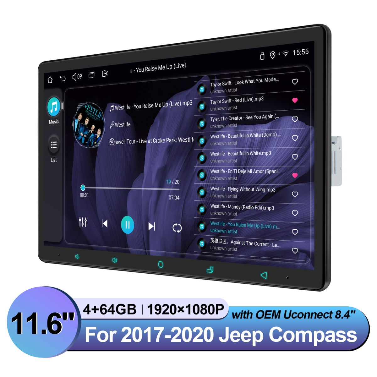 Jeep Compass 2017-2020 7" Android Head Unit