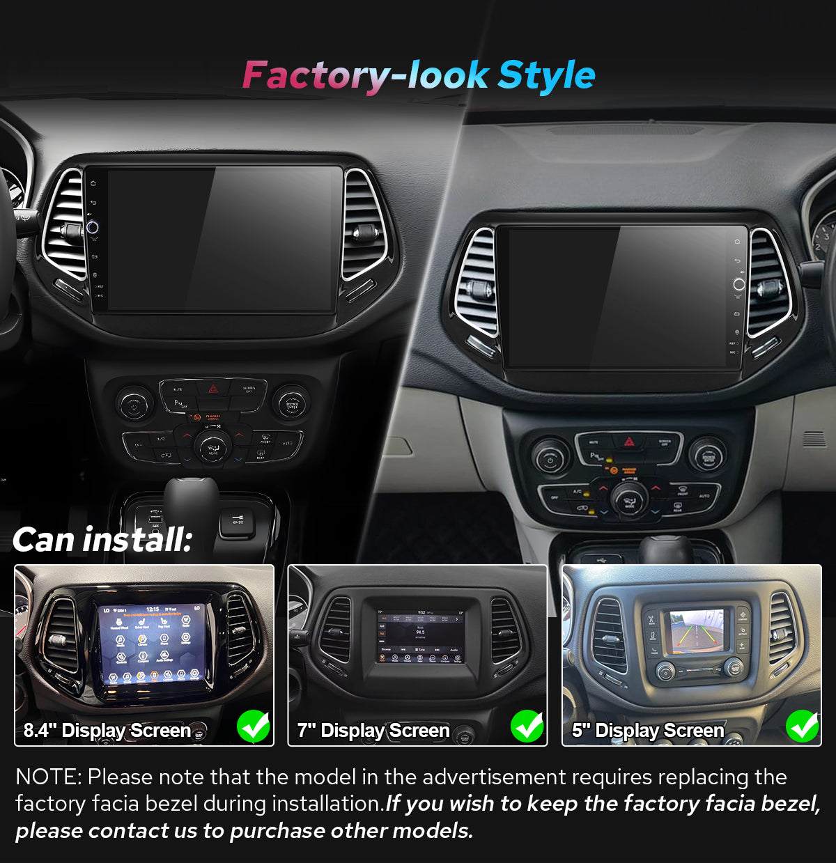 Jeep Compass 17-19 10.1" Android Head Unit