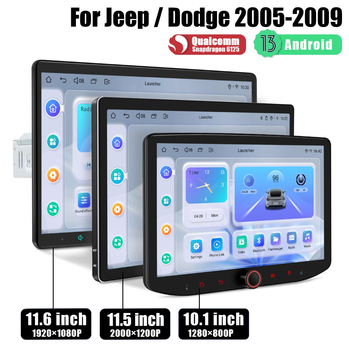 Jeep Dodge Chrysler 2005-2008 7" Android Head Unit