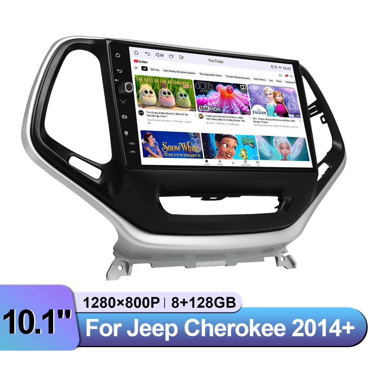 Jeep Cherokee 2014+ 2001-2006 10.1" Android Head Unit