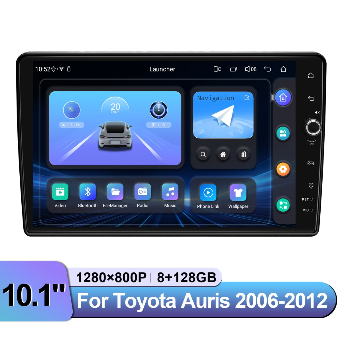 Toyota Auris 2006-2012 10.1" Android Head Unit