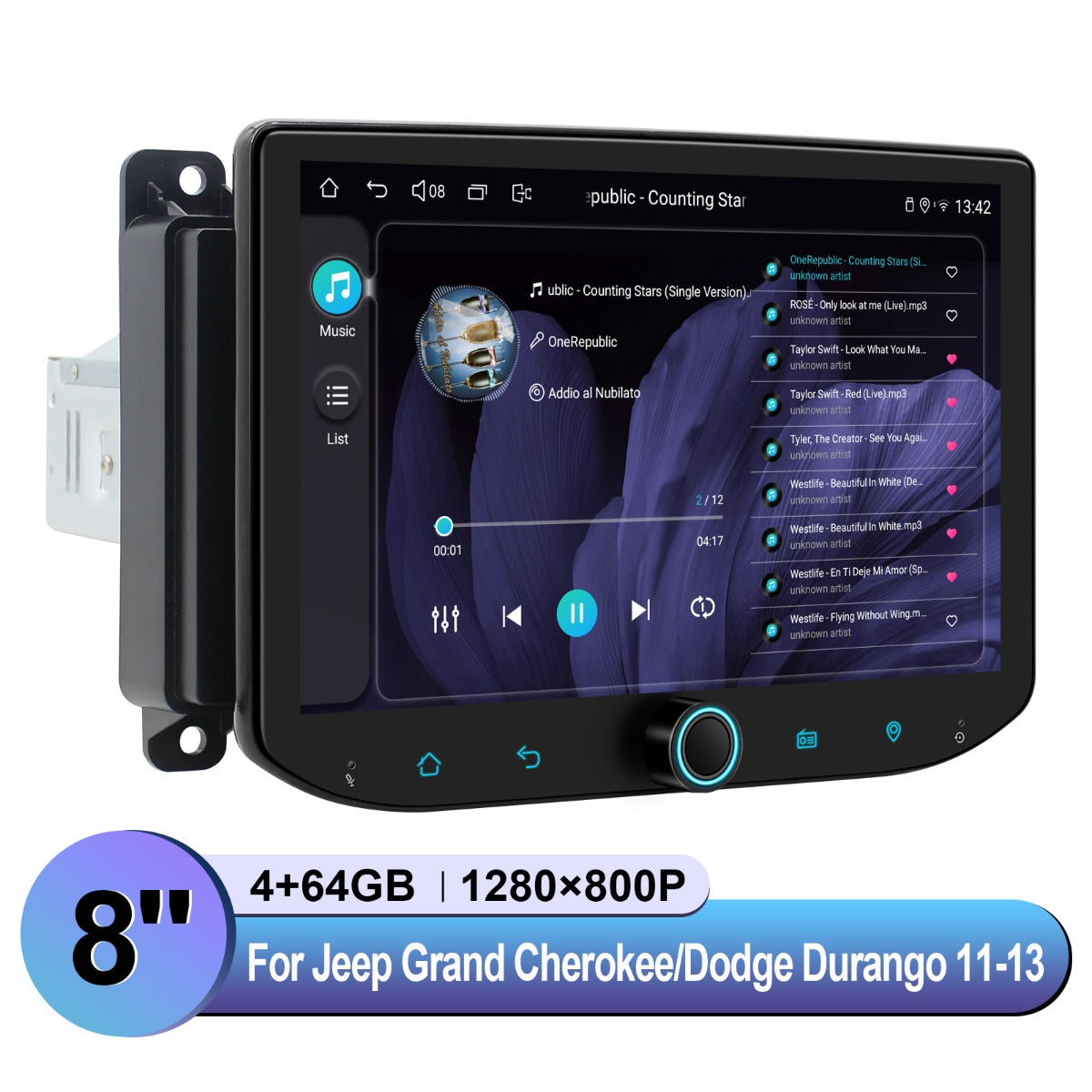 Dodge Durango Jeep 2011-2013 7" Android Head Unit