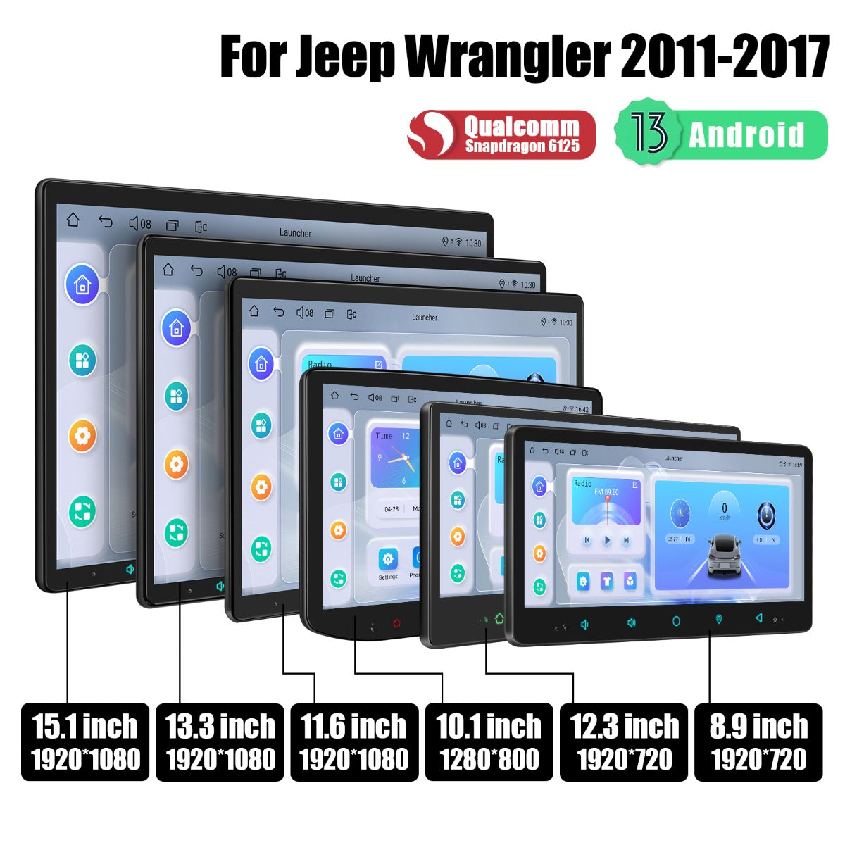 Jeep Wrangler JK 2011-2017 7" Android Head Unit