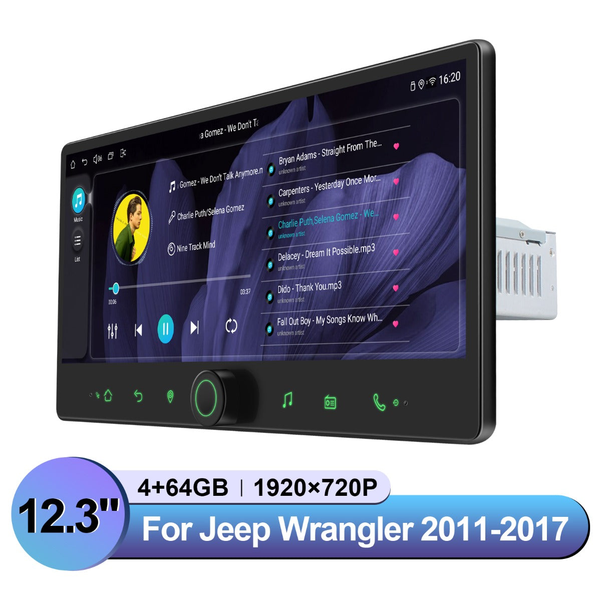 Jeep Wrangler JK 2011-2017 7" Android Head Unit