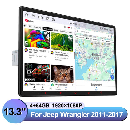 Jeep Wrangler JK 2011-2017 7" Android Head Unit