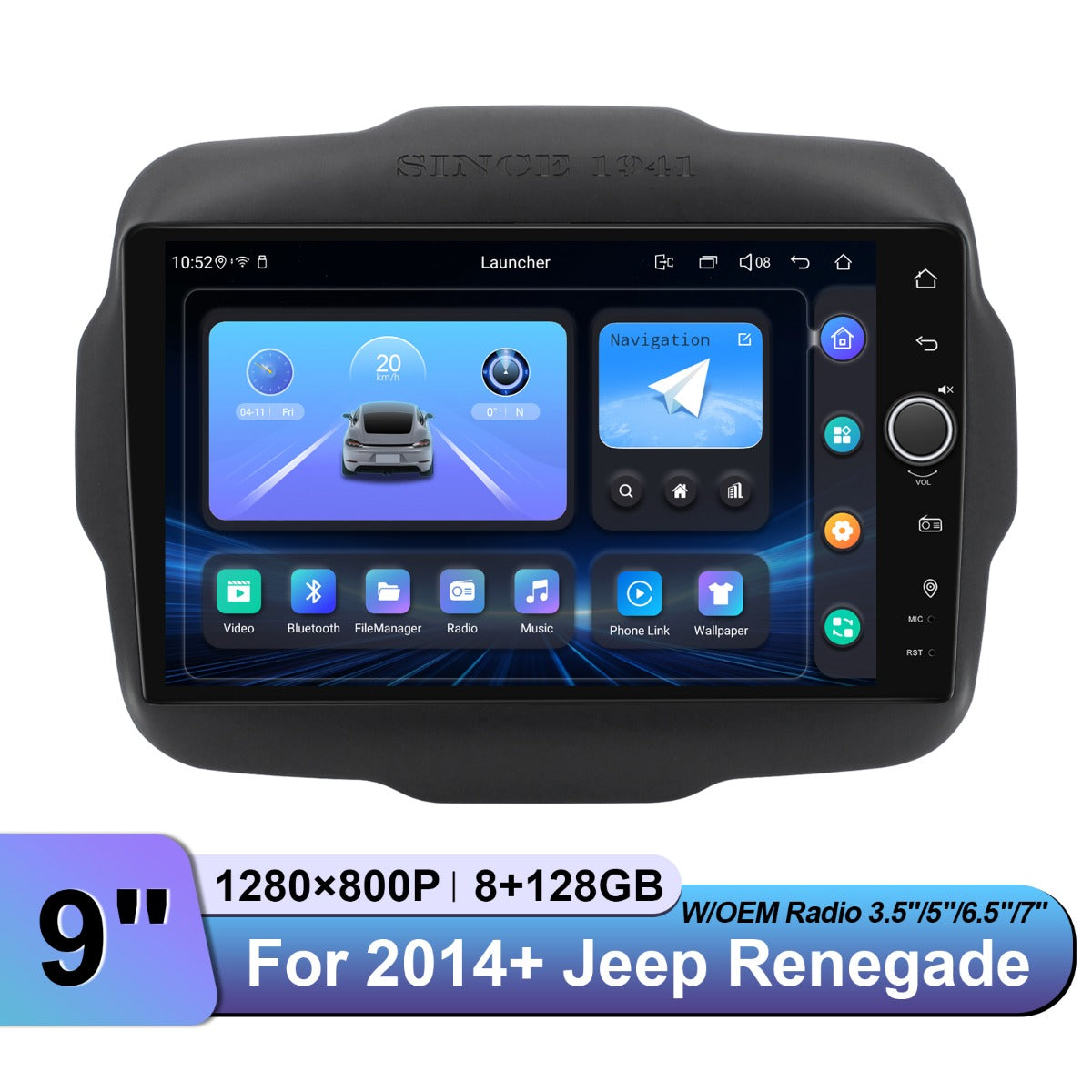 Jeep Renegade Replace 2001-2006 7" Android Head Unit