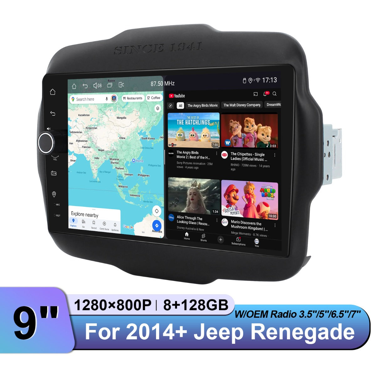 Jeep Renegade Replace 2001-2006 7" Android Head Unit
