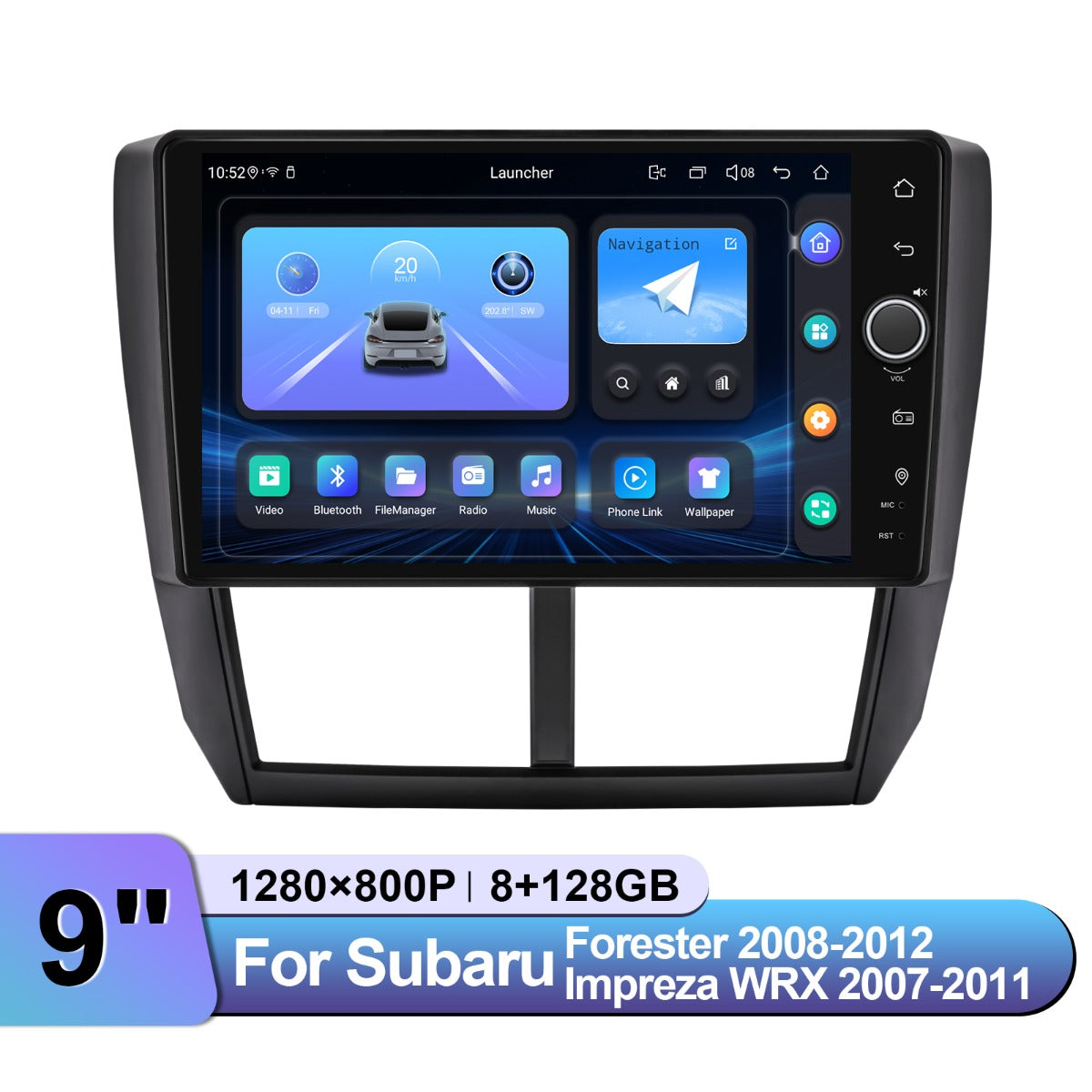 Subaru Forester & 2008-2012 7" Android Head Unit