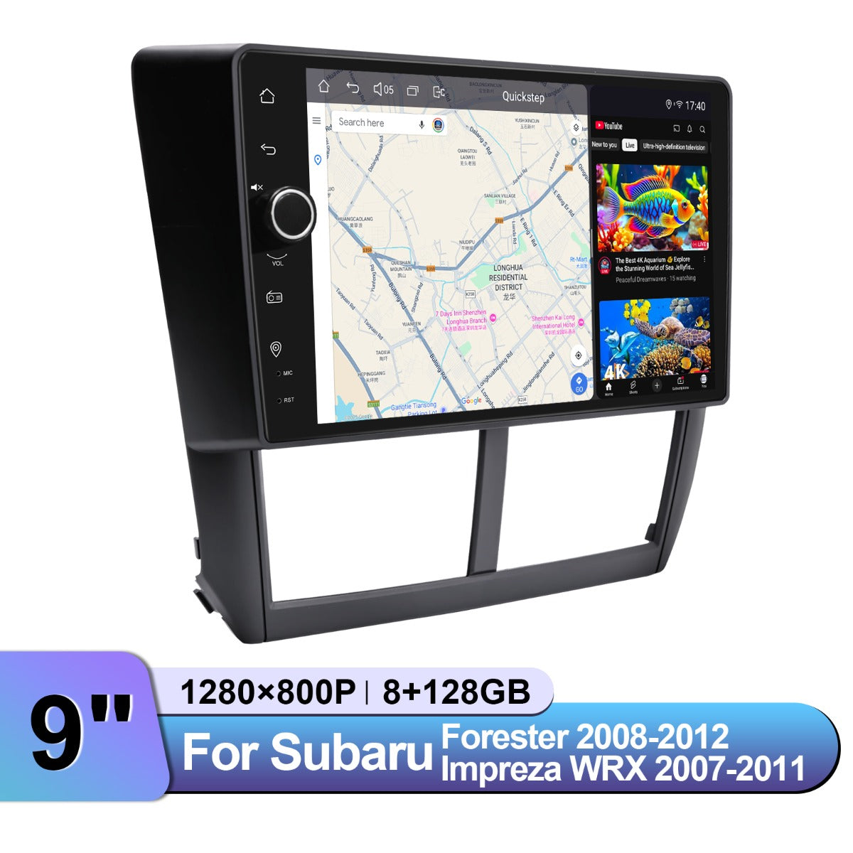 Subaru Forester & 2008-2012 7" Android Head Unit