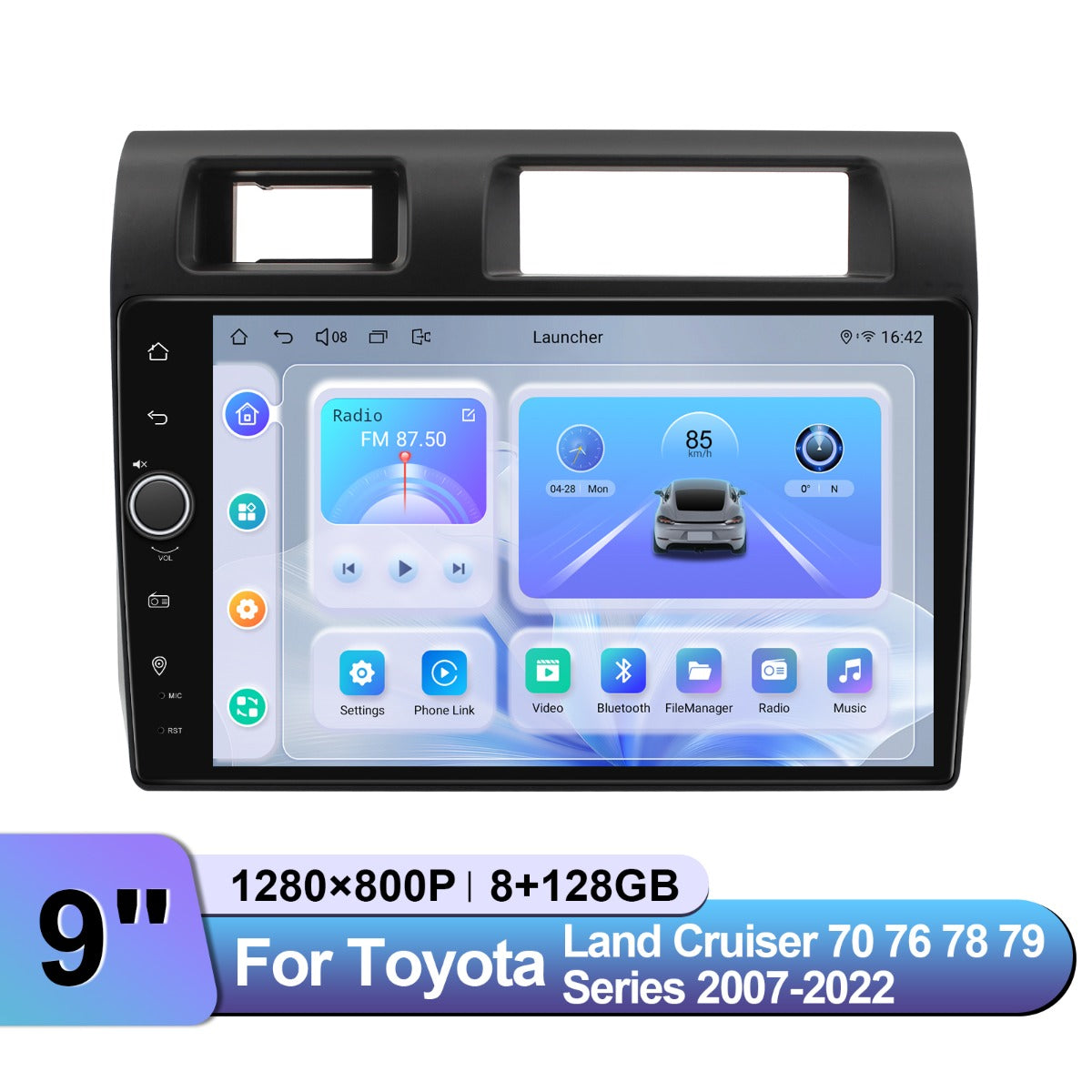 Toyota Land Cruiser 2007-2022 9" Android Head Unit
