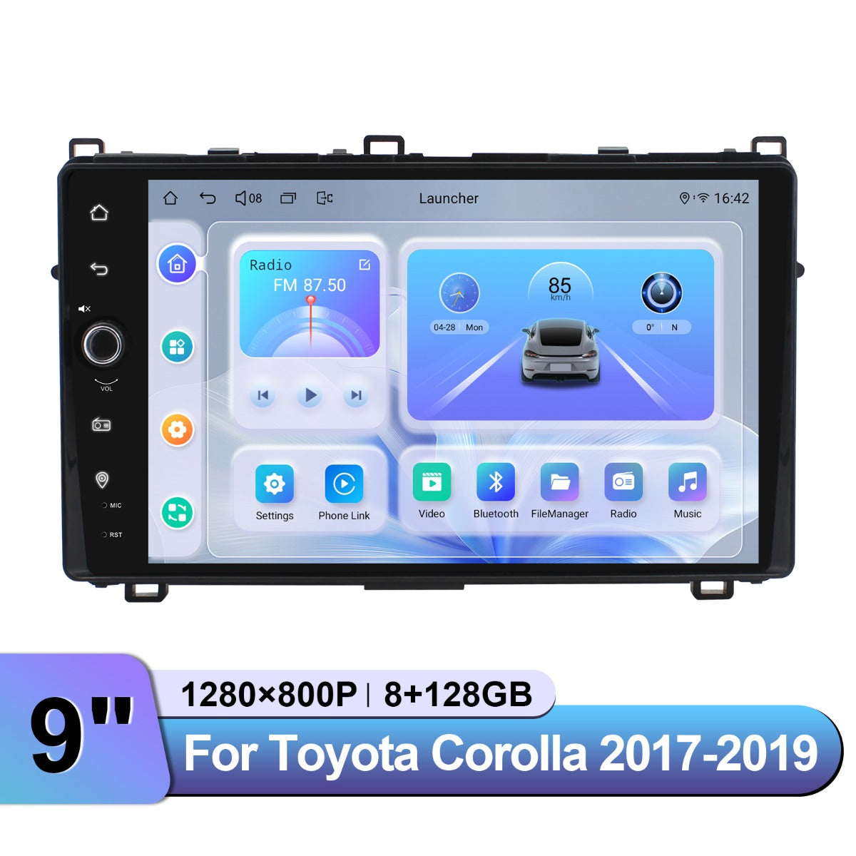 Toyota Corolla 2017-2019 9" Android Head Unit