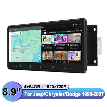 Jeep Chrysler Dodge 1998-2007 7" Android Head Unit