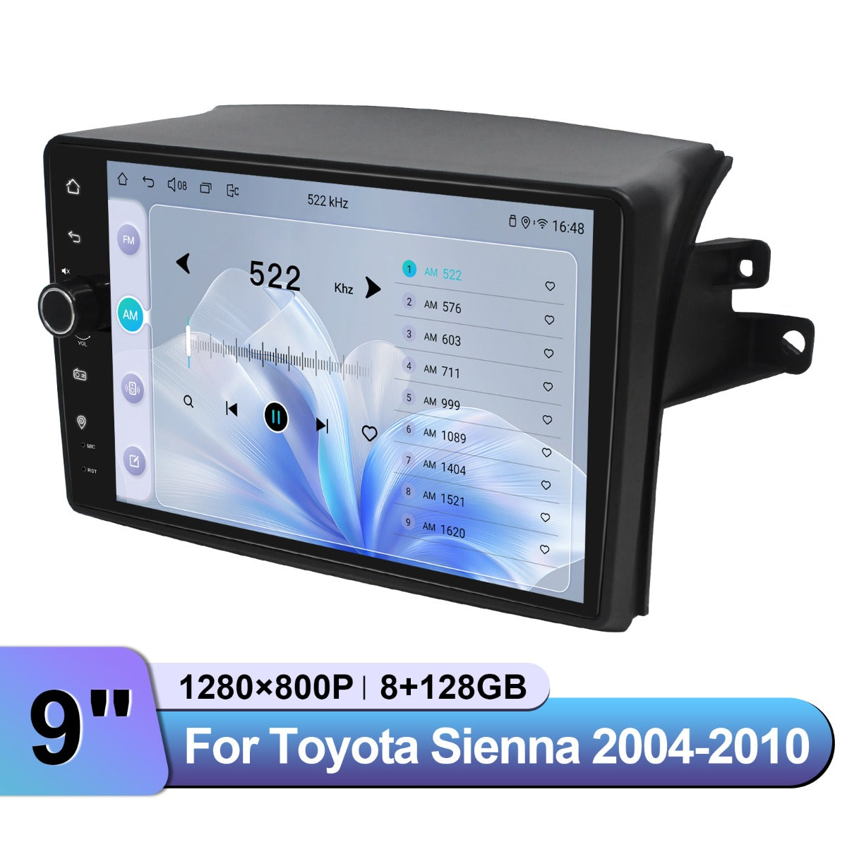 Toyota Sienna 2004-2010 9" Android Head Unit