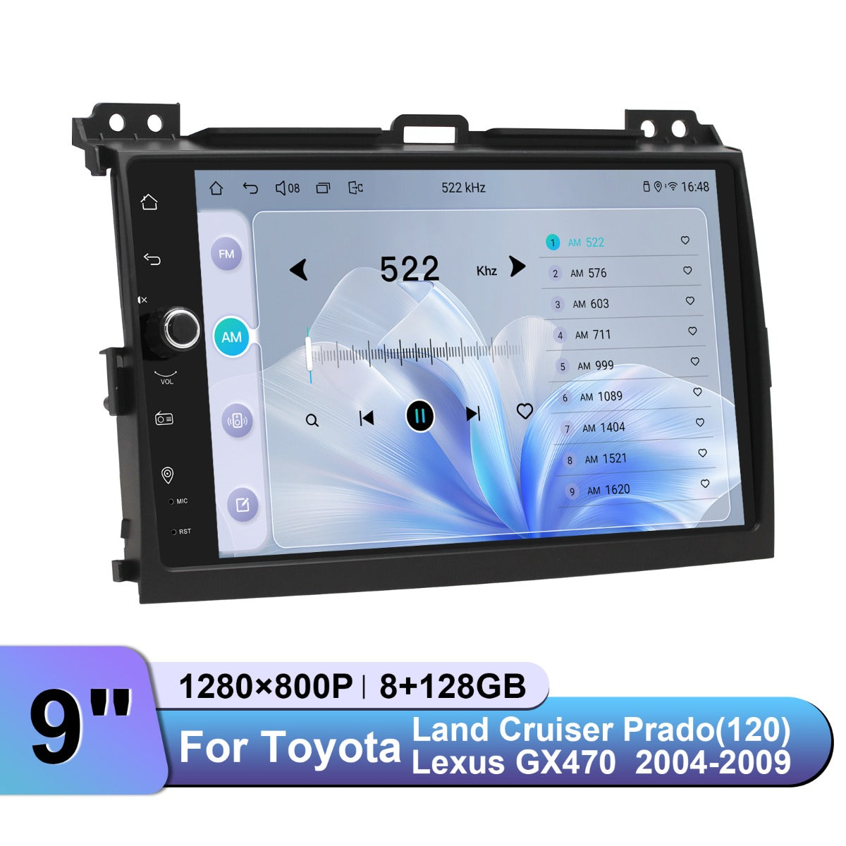 Toyota Land Cruiser 2004-2009 7" Android Head Unit