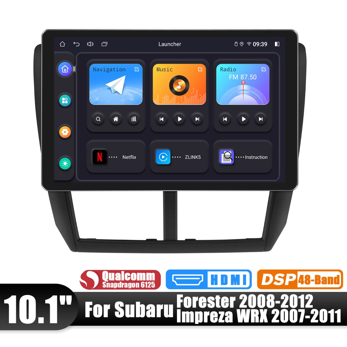 Subaru Forester WRX 2008-2012 10.1" Android Head Unit