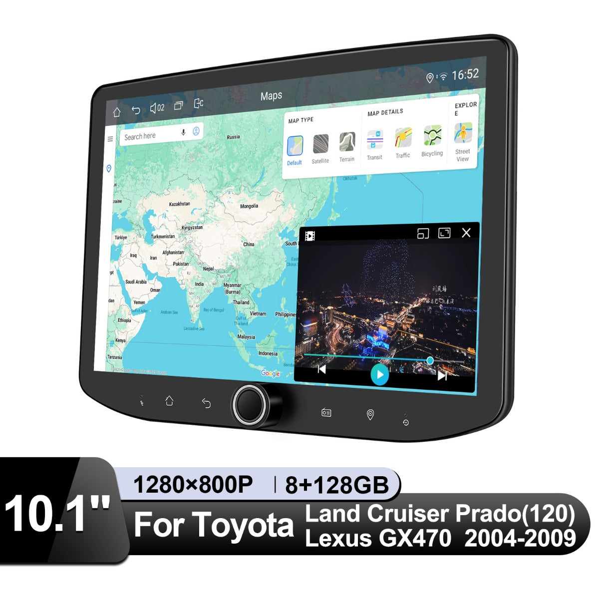 Toyota Land Cruiser 2004-2009 9" Android Head Unit