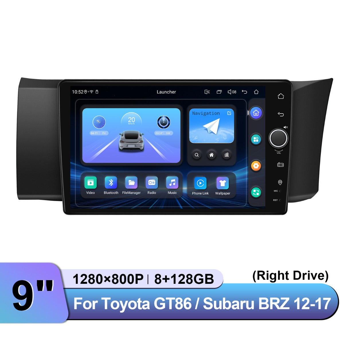 Toyota GT86 Subaru 2012-2017 9" Android Head Unit