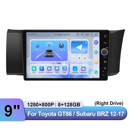 Toyota GT86 Subaru 2012-2017 9" Android Head Unit