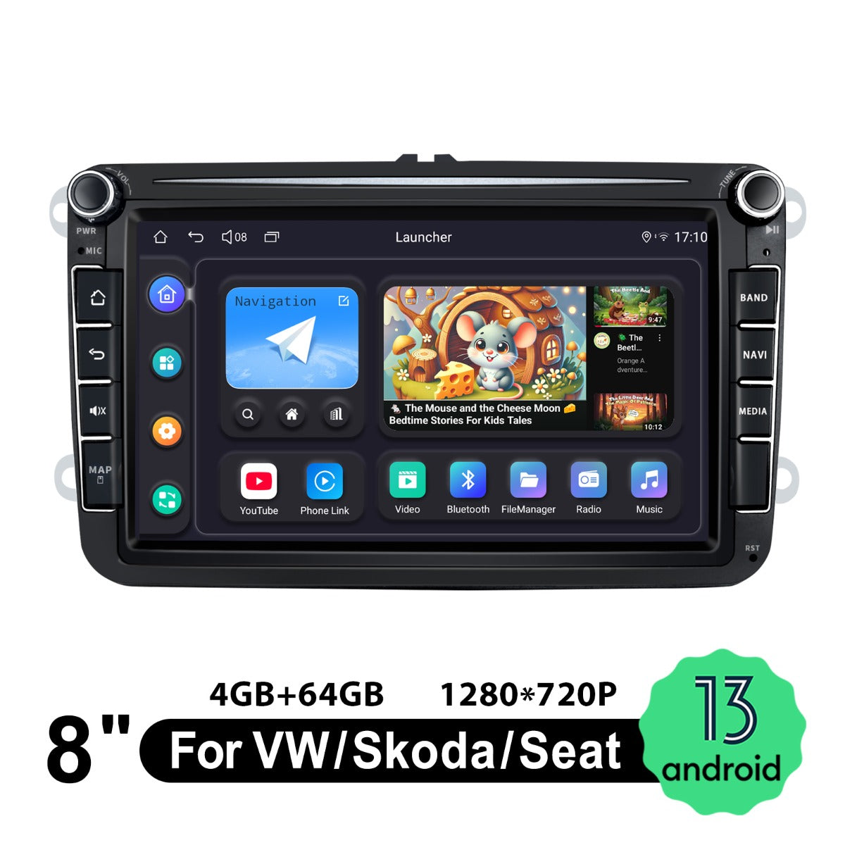 Volkswagen 8" 2001-2006 7" Android Head Unit