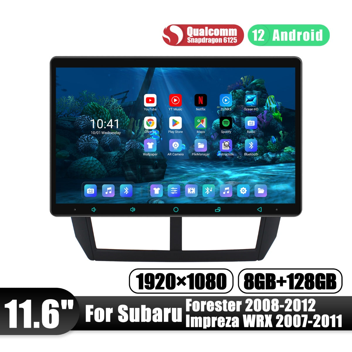 Subaru Forester WRX 2008-2012 11.6" Android Head Unit