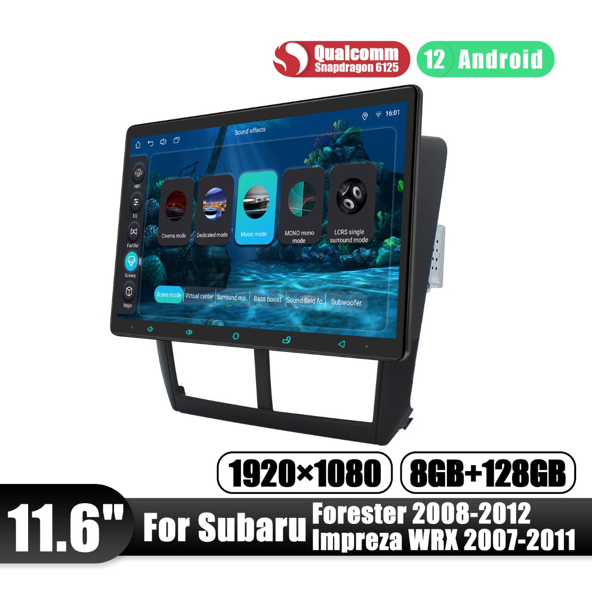 Subaru Forester WRX 2008-2012 11.6" Android Head Unit