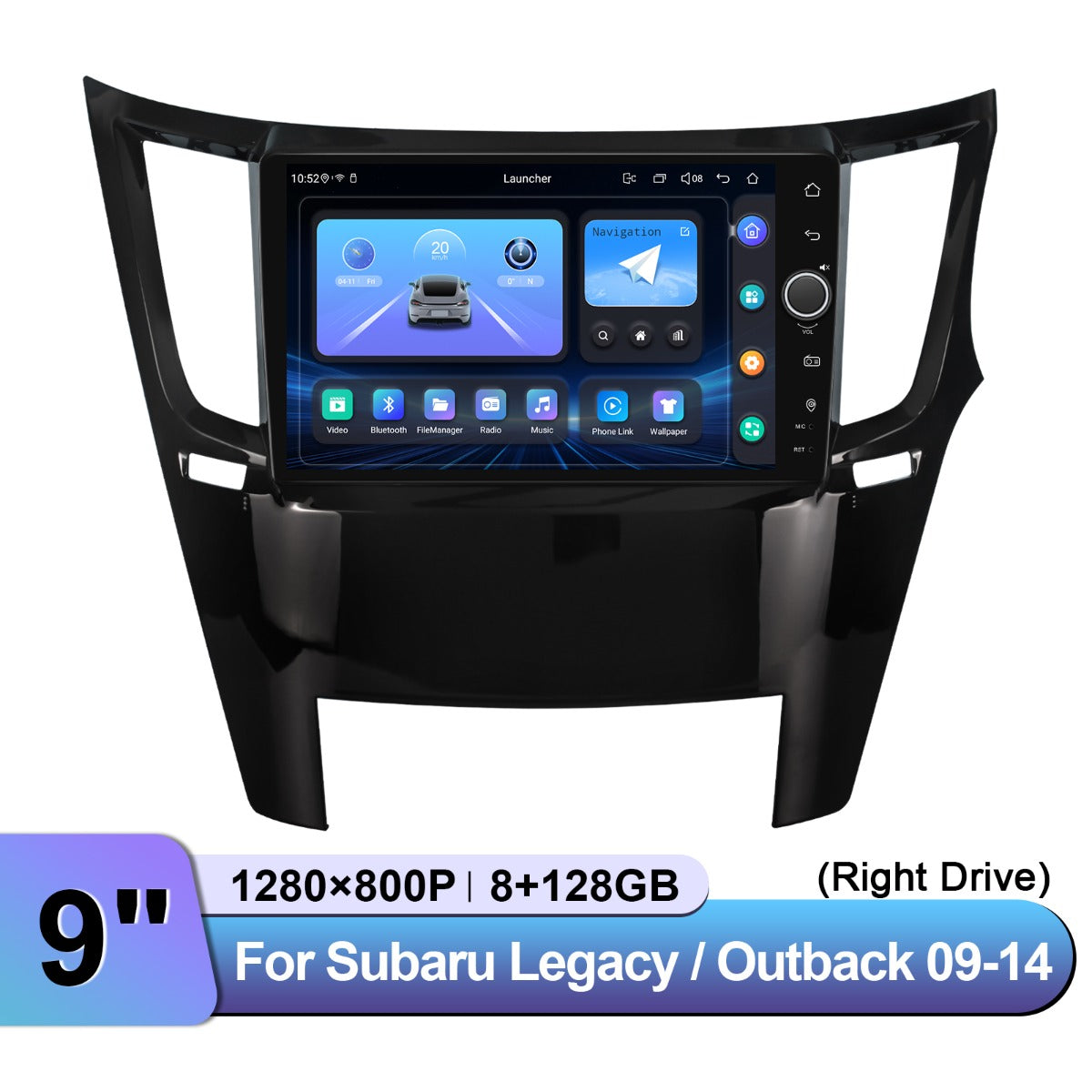 Subaru Legacy & 2009-2014 7" Android Head Unit