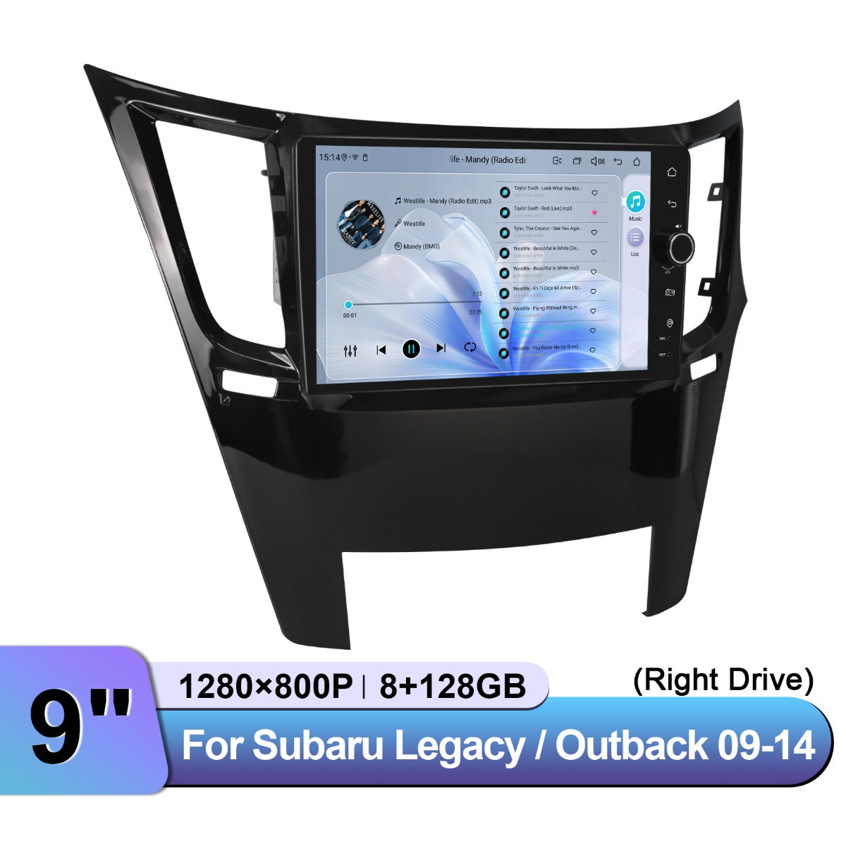 Subaru Legacy & 2009-2014 7" Android Head Unit